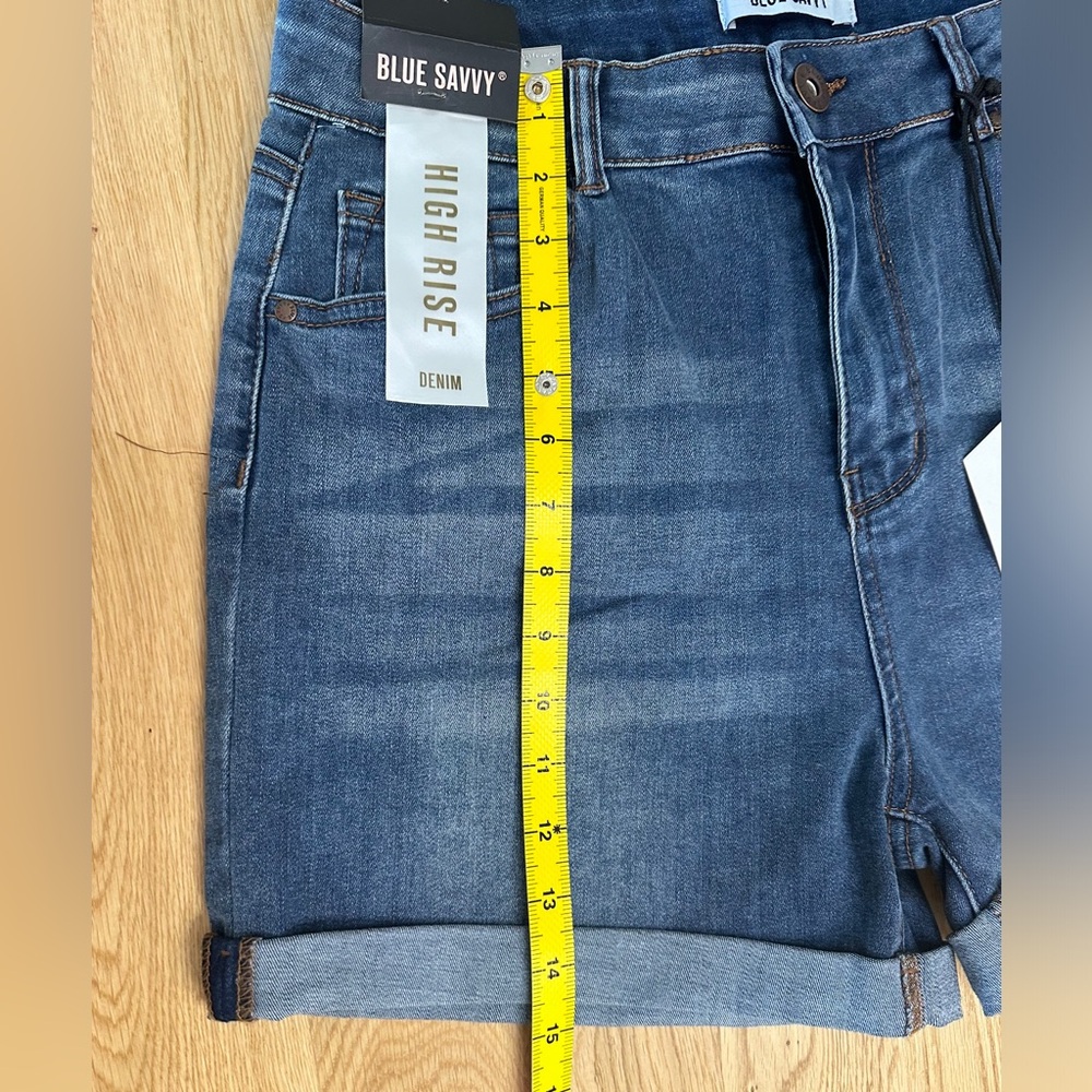 🆕 Blue Savvy High Rise Shorts Size 17/33 - Picture 5 of 6